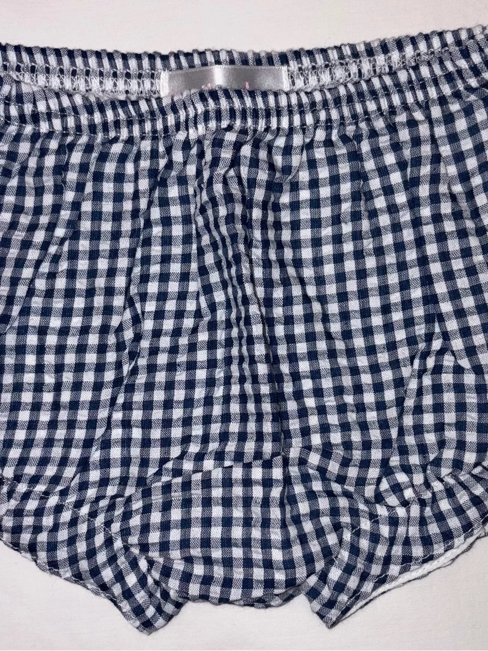 Cecil and Lou fully lined red/navy Seersucker Diaper Set sz 9 months NWT